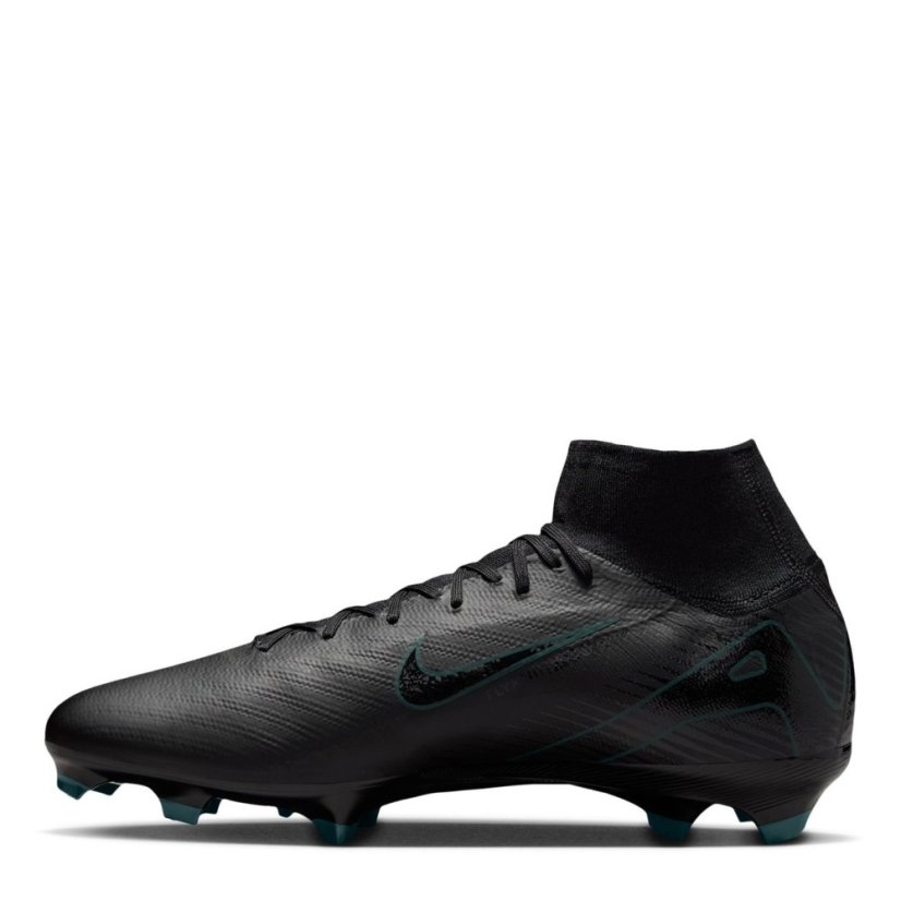 Nike Zoom Mercurial Superfly 10 Pro Adults Firm Ground Football Boots Black/Green