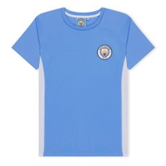 Source Lab Manchester City Poly T-shirt Juniors Blue
