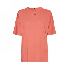Tommy Sport Relaxed Crewneck T-shirt Crystal Coral