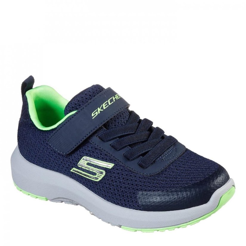 Skechers Dyna Tread Childrens Trainers Navy Lime