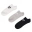 Reebok 3 Pair Low Cut Socks White/Grey/Black