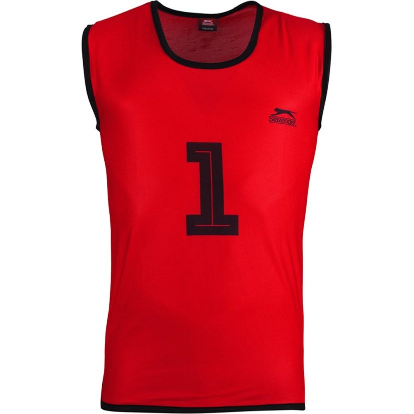 Slazenger 1-20 Numbered Bibs Senior Red