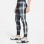 Nike One Lux Dri Fit All Over Print Tight Blk/Gry/Wht