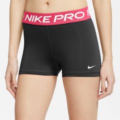 Nike Pro Three Inch Shorts Womens Black / Pink