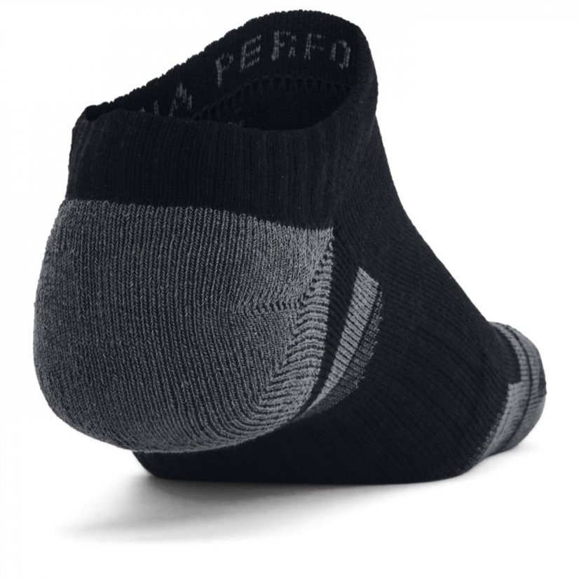 Under Armour No Show Tech Socks 3 pack Adults Black