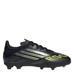 adidas F50 League Childrens Firm Ground Football Boots Black/Lemon