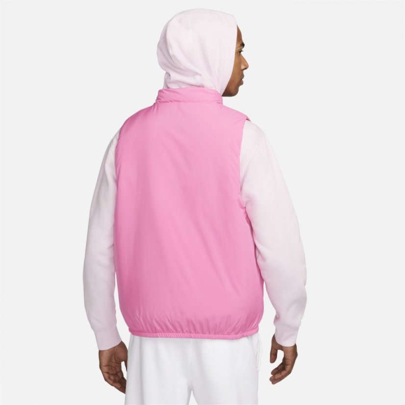 Nike Therma-Fit Club Men'S Insulated Vest Gilet Mens Pinksicle/White
