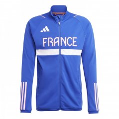adidas Team France Training Track Top Semi lucid blue