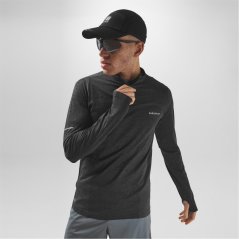 Karrimor Xlite Seamless Running Mens quarter Zip Black