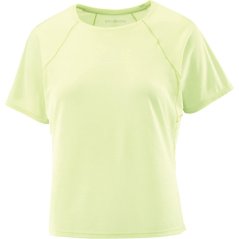 Salomon SHAKEout Air Cropped Running Tee Womens Lime