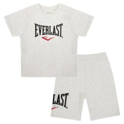 Everlast T-Shirt and Shorts Set Juniors Grey Marl