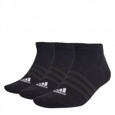adidas Thin and Light Sportswear Low-Cut Socks 3 Pair Juniors Black/White
