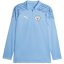 Puma Manchester City Training Quarter Zip Top 2023 2024 Adults Blue