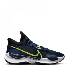 Nike Renew Elevate III pánské basketbalové boty Black/Volt/Navy
