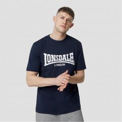 Lonsdale Essentials Logo Tee Navy