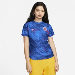 Nike England Pre Match Shirt Womens Blue