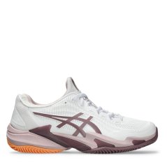 Asics Court Ff 3 Clay Tennis Shoes Womens White/Rose