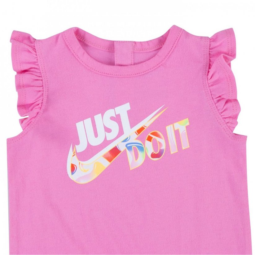 Nike Full Zip Romper Baby Girls Psychic Pink