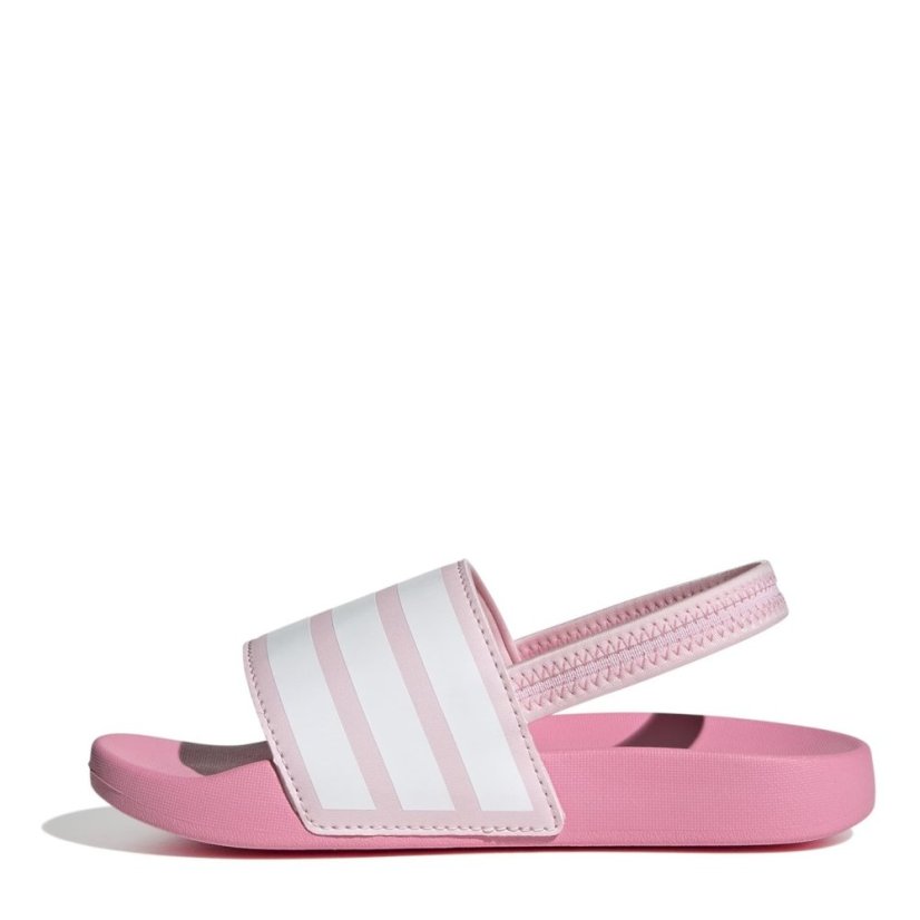 adidas Adilette Estrap Slides Kids Pink/White