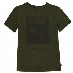 Puma Box QT T Shirt Junior Boys Forest Night