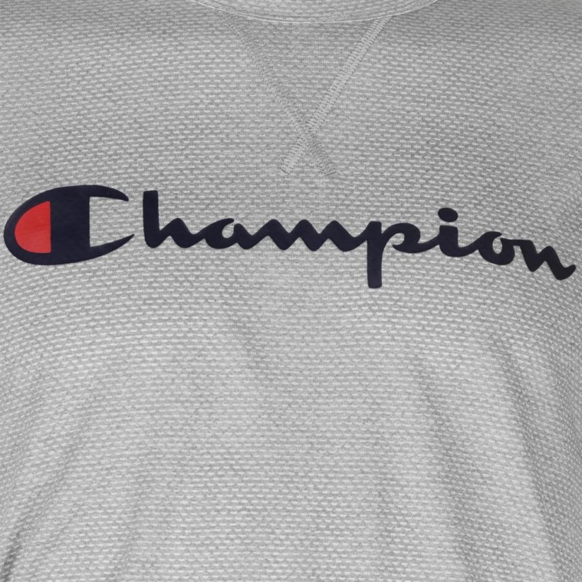 Champion Crew T Shirt Grey Marl