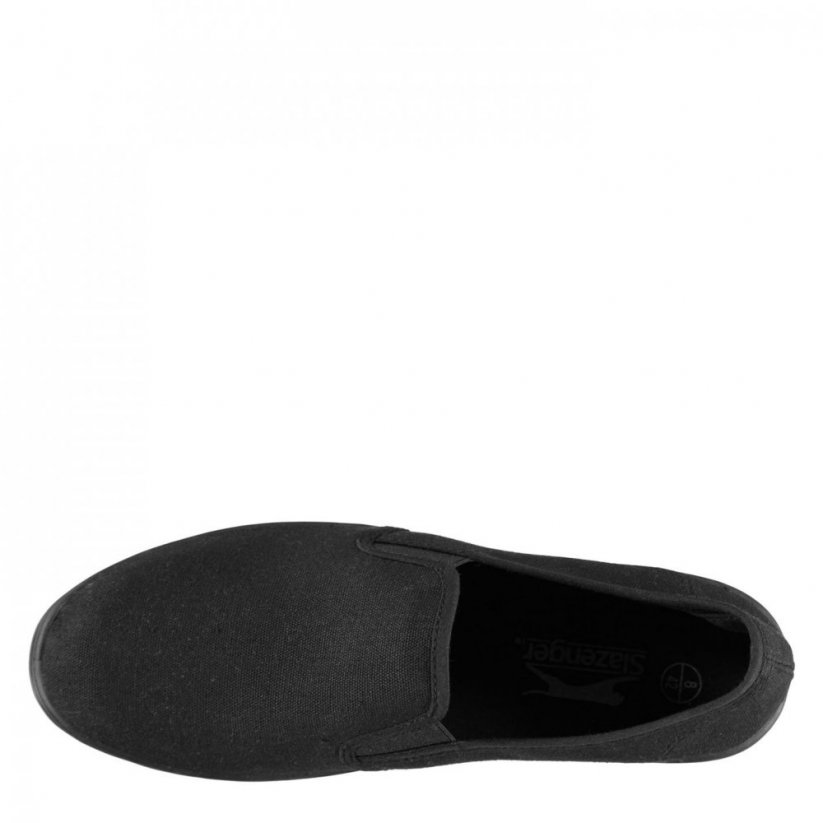 Slazenger Slip On Junior Canvas Shoes Black