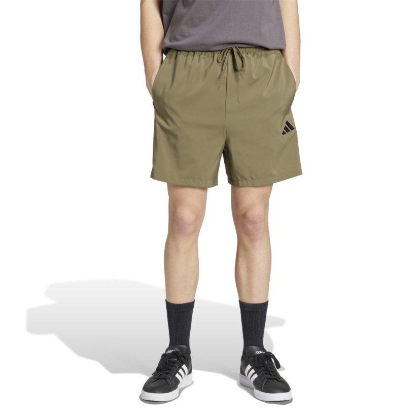 adidas Essentials 3-Stripes Shorts Khaki/White