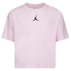 Air Jordan Jordan Jumpman Cropped T-Shirt Junior Girls Pink/Blk SL