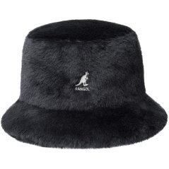 KANGOL Faux Fur Bucket Hat Black