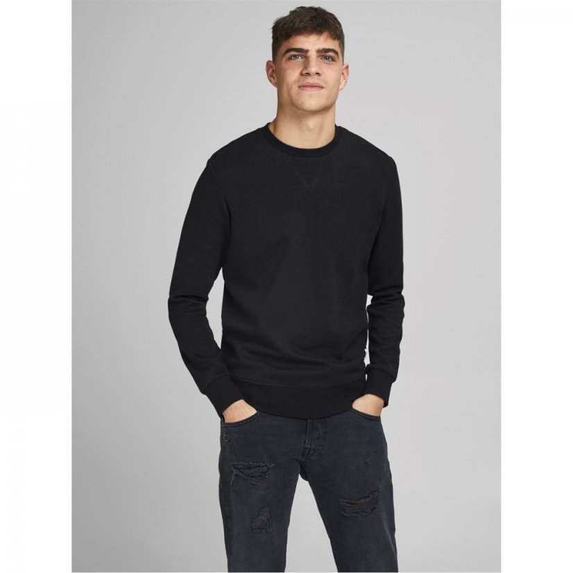 Jack and Jones Basic Crew Sweatshirt Black