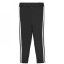 adidas Girls 3 Stripes Leggings Black/White