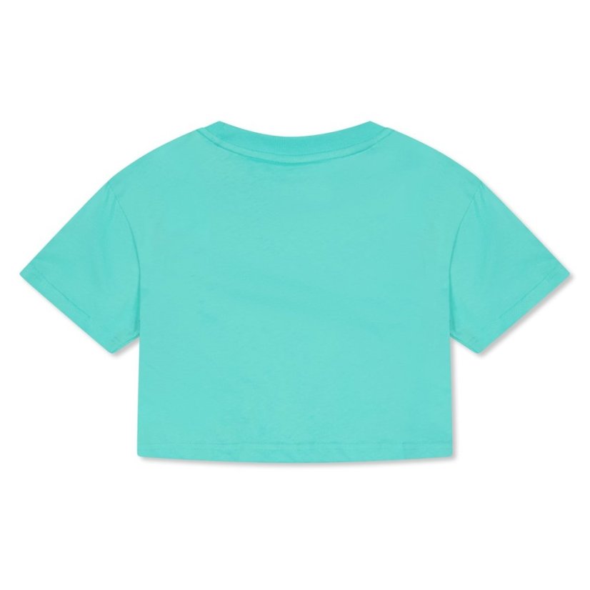 Puma Kids' Fleece Jogger Shorts Aqua