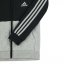 adidas 3S Fleece Tracksuit Black/Grey
