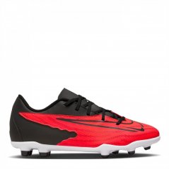 Nike Phantom Club GX Junior Firm Ground Football Boots Crimson/Black