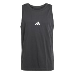 adidas Essentials Small Logo Tank Top Mens Black/White