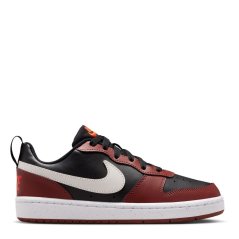 Nike Court Borough Low Recraft Children Shoes Blk/Lt Bone-Red