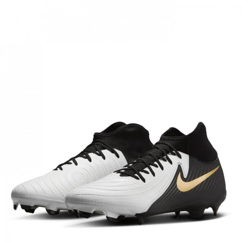 Nike Phantom Luna II Academy Firm Ground Football Boots White/Blk/Gold