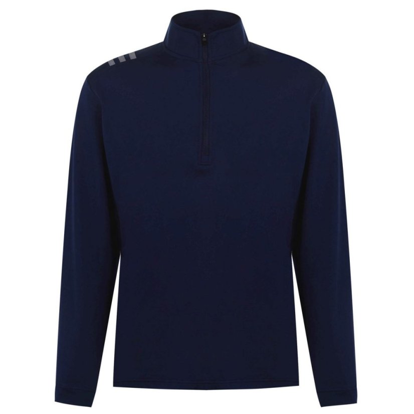 adidas 3 Stripe Zip Top Mens Lead