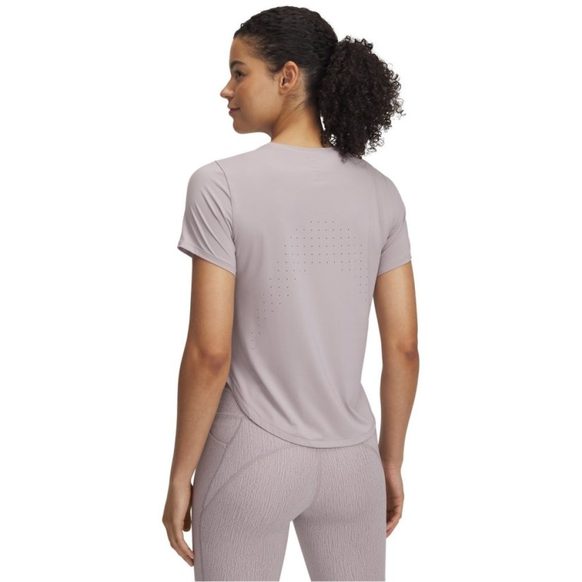 Under Armour Women's Launch Elite Short Sleeve Performance Running Top Gray