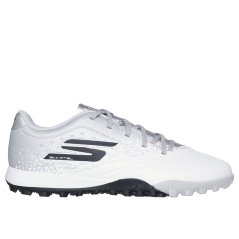 Skechers Razor Junior Astro Turf Football Boots White/Silver