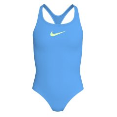 Nike Swoosh Swimsuit Junior Girls University Blue