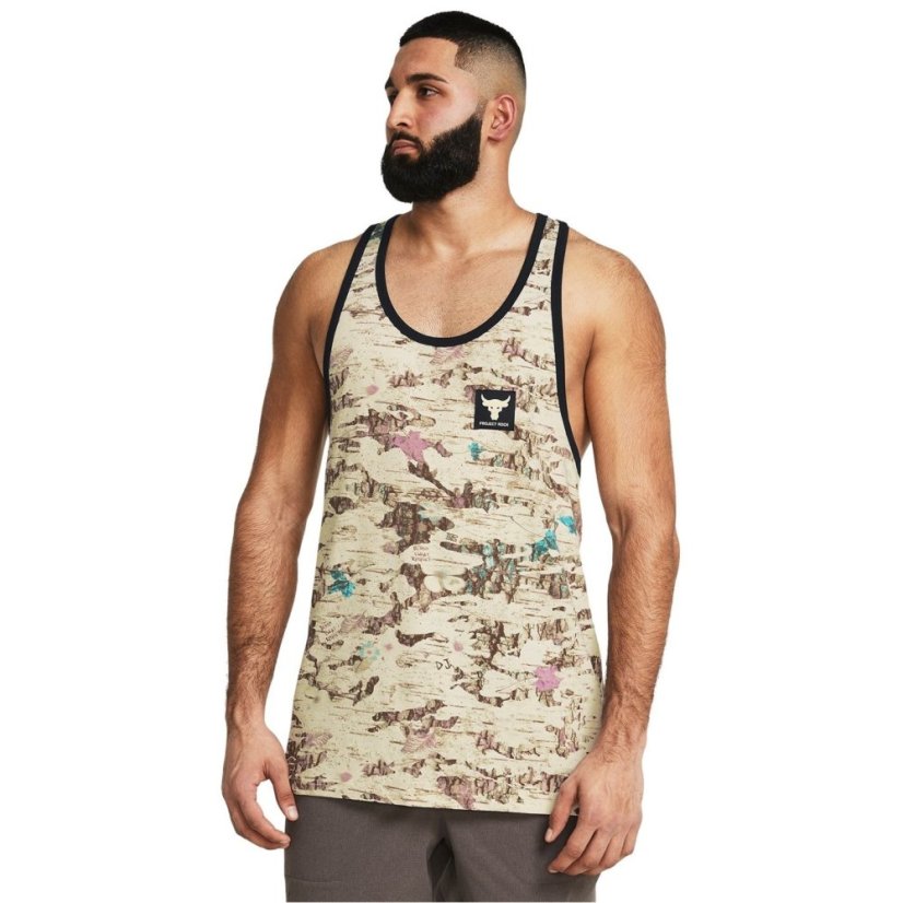 Under Armour Men's Camo Graphic Performance Gym Vest Brown