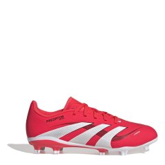 adidas Predator League Juniors Firm Ground Football Boots Red/White
