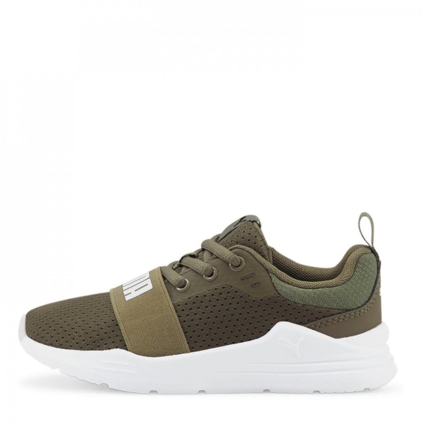 Puma Wired Run Child Boys Trainers Burnt Olive