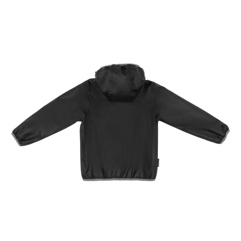 Gelert Kids' Dursley Waterproof Long Sleeve Hooded Jacket Black
