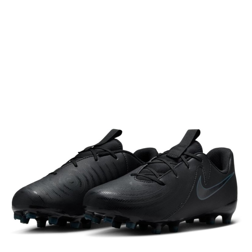 Nike Phantom GX II Academy Junior Firm Ground Football Boots Black/Green