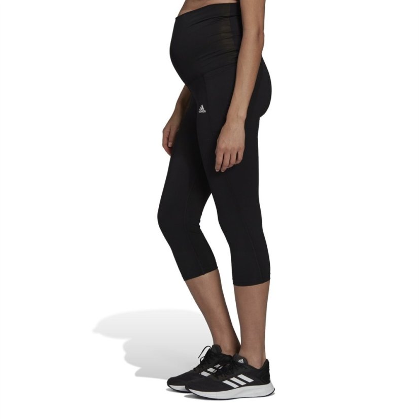 adidas Designed To Move three quarterSport Leggings (Maternity) Wo Legging Womens Black/White