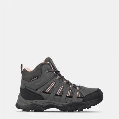 Gelert Horizon Waterproof Walking Boots Juniors Charcoal/Pink