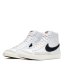 Nike Blazer Mid 77 Vintage Shoes Juniors White/Black