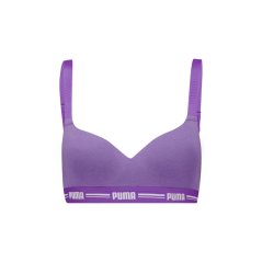 Puma Women's Print Low Impact Sports Bra Astor Purple